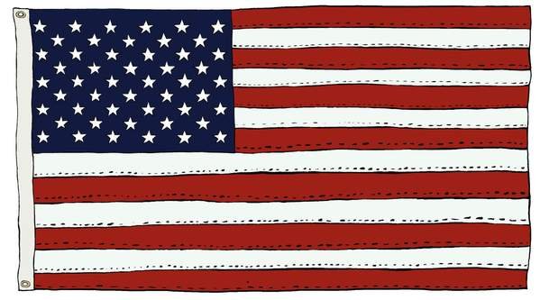 how many bands on the US flag