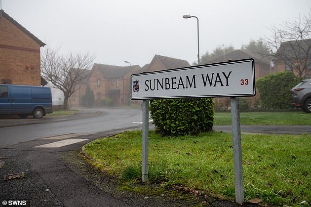 Neighbours on Sunbeam Way, pictured on Saturday, spoke of their shock after the attack
