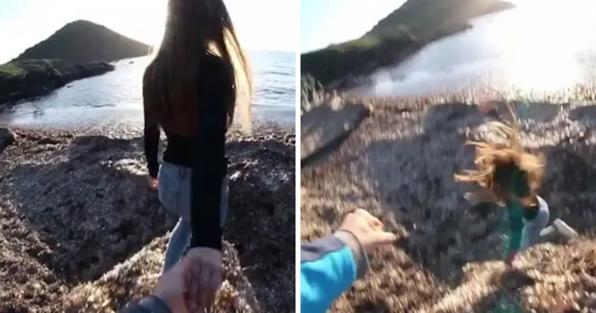 6 23.jpg?resize=1200,630 - Guy Pushes His Girlfriend Off A 'Cliff' And Gives A Thumbs-Up Over Her Motionless Body