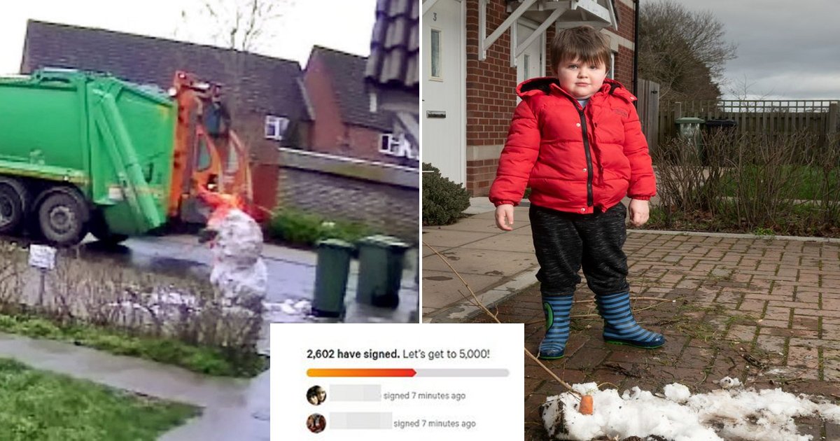assss.jpg?resize=412,232 - Thousands Sign Petition For Reinstating Sacked Binman Who 'Killed' Child's Snowman
