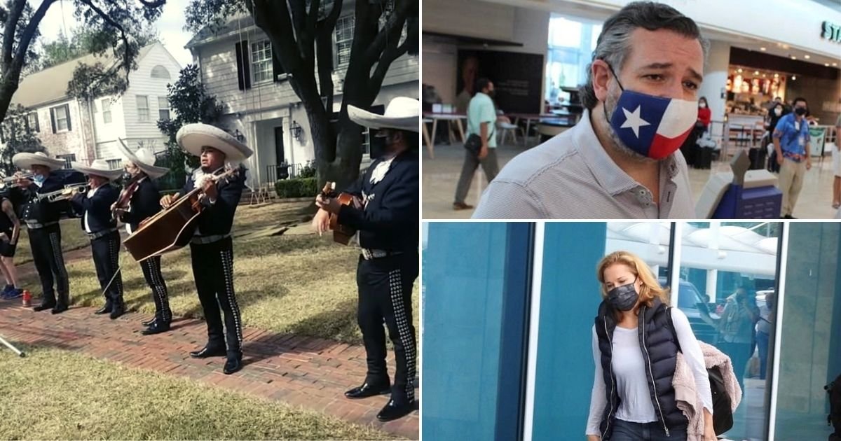 band5.jpg?resize=412,275 - Mariachi Band Performs At Ted Cruz's Home After Their Family Trip To Mexico Amid Power Crisis