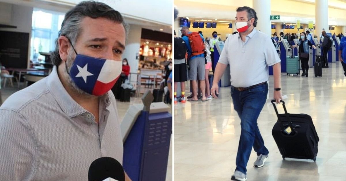 cruz6.jpg?resize=412,275 - Texas Senator Justifies Leaving Texas After Being Caught Flying To Cancun For A Vacation As State Suffers Major Crisis