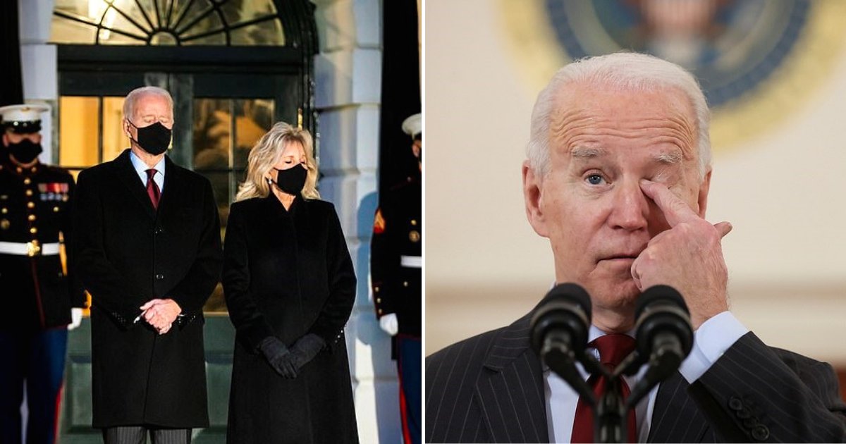 joe7.png?resize=412,275 - President Joe Biden Remembers 500,000 COVID Deaths With Candlelit Ceremony At The White House