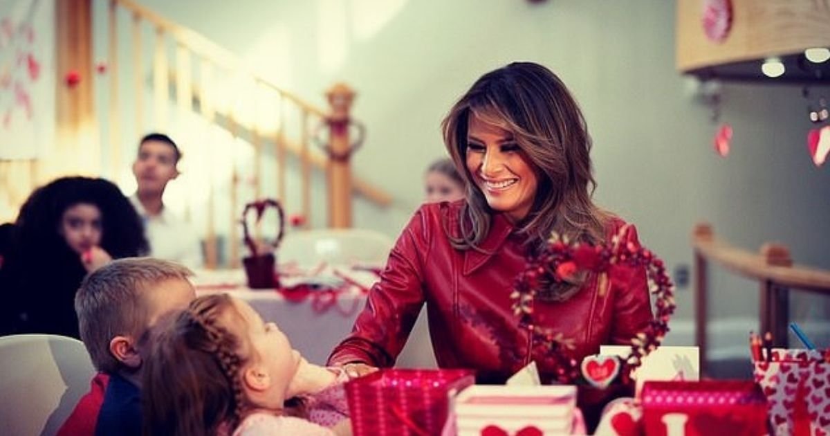 melania6.jpg?resize=412,232 - Former First Lady Melania Trump Shares Valentine's Day Message Sending 'Love And Strength' To Kids Battling Diseases