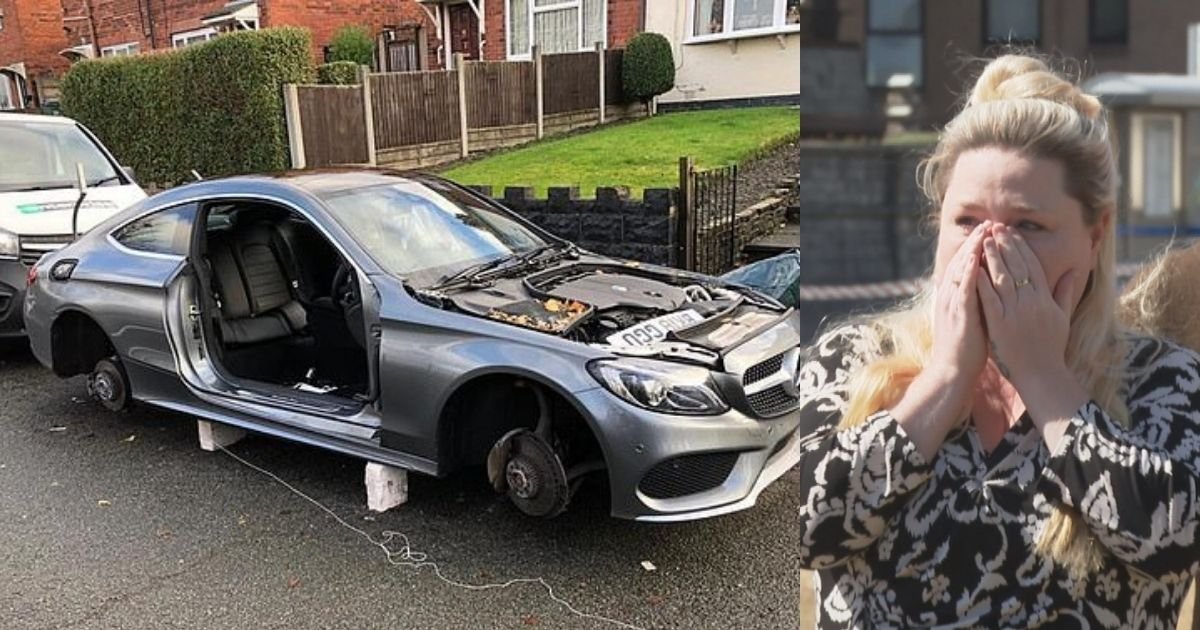 smalljoys 1 3.jpg?resize=1200,630 - Devastated Couple Wakes Up To See Their Mercedes ‘Stripped Bare’ By Thieves Overnight