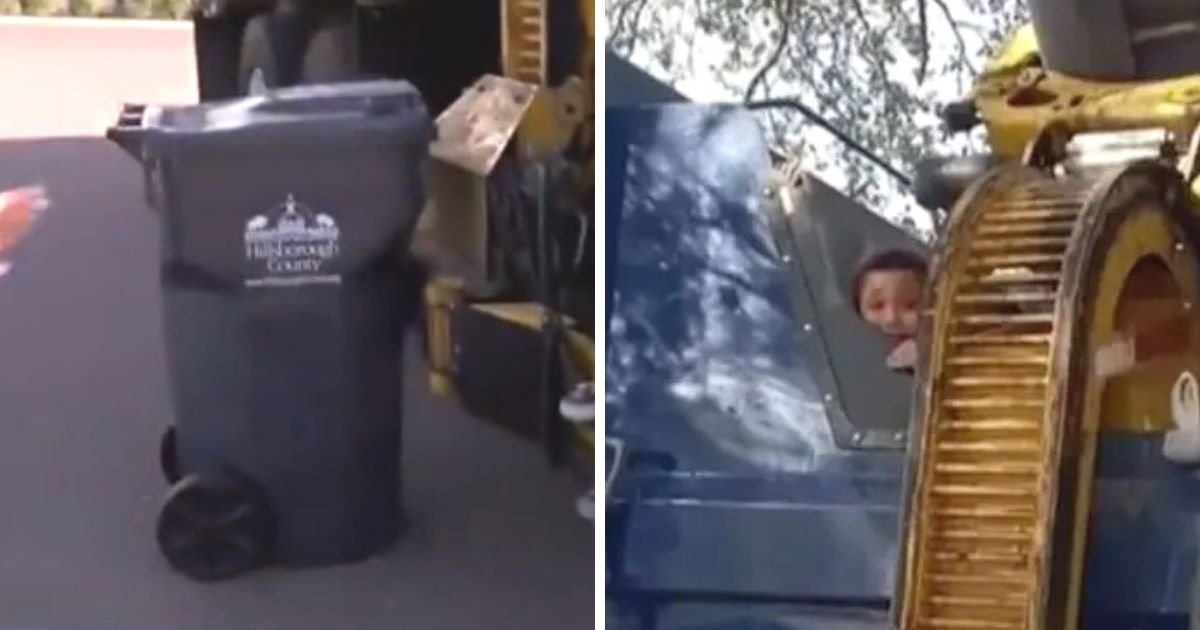 untitled design 1 8.jpg?resize=412,232 - Little Boy Thrown Into A Garbage Truck After Hiding Inside A Trash Can