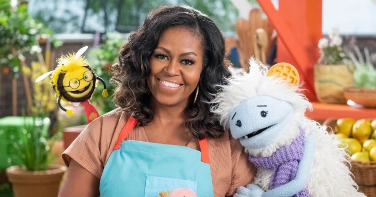 untitled design 17 1.jpg?resize=1200,630 - Michelle Obama Appears In New Netflix Food Show Alongside Puppet Friends