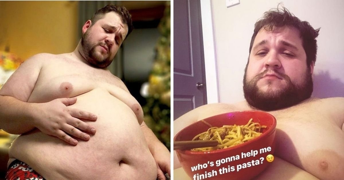 untitled design 24.jpg?resize=1200,630 - 'I Love My Body' Man Who Gained Nearly 200 Pounds On Purpose Insists He Is Healthy Because Of The Food He Eats