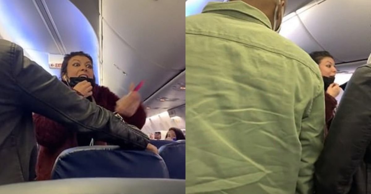 1 41.jpg?resize=1200,630 - United Airline Passenger Throws Tantrum, Lowers Mask And Shouts At People On A Flight To Vegas