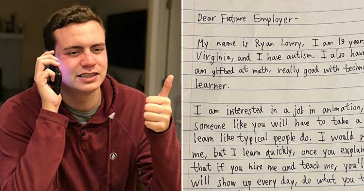 1 80.jpg?resize=412,275 - Young Man With Autism Writes Cover Letter Asking Future Employers To “Take A Chance On Me”