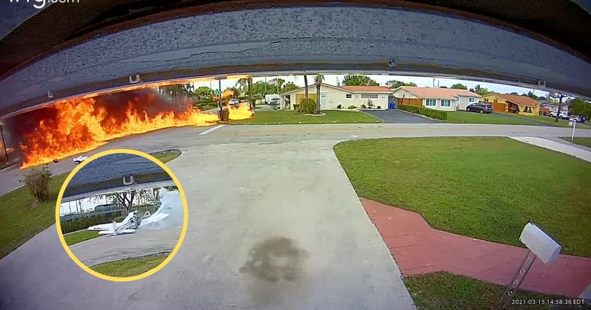 1 92.jpg?resize=412,232 - Doorbell Camera Captures Horrifying Scene Of A Plane Crash, Killing Three People