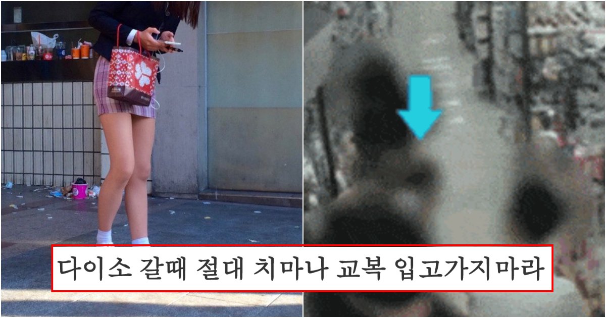 collage 41.png?resize=412,275 - 다이소 갈때 치마나 교복 입고가면 절대 안된다고 난리 난 사건