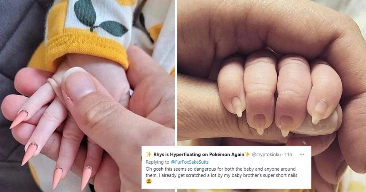 sghss.jpg?resize=1200,630 - Mother Blasted For Giving 'Newborn Baby' An Incredibly Dangerous 'Claw-Like' Manicure