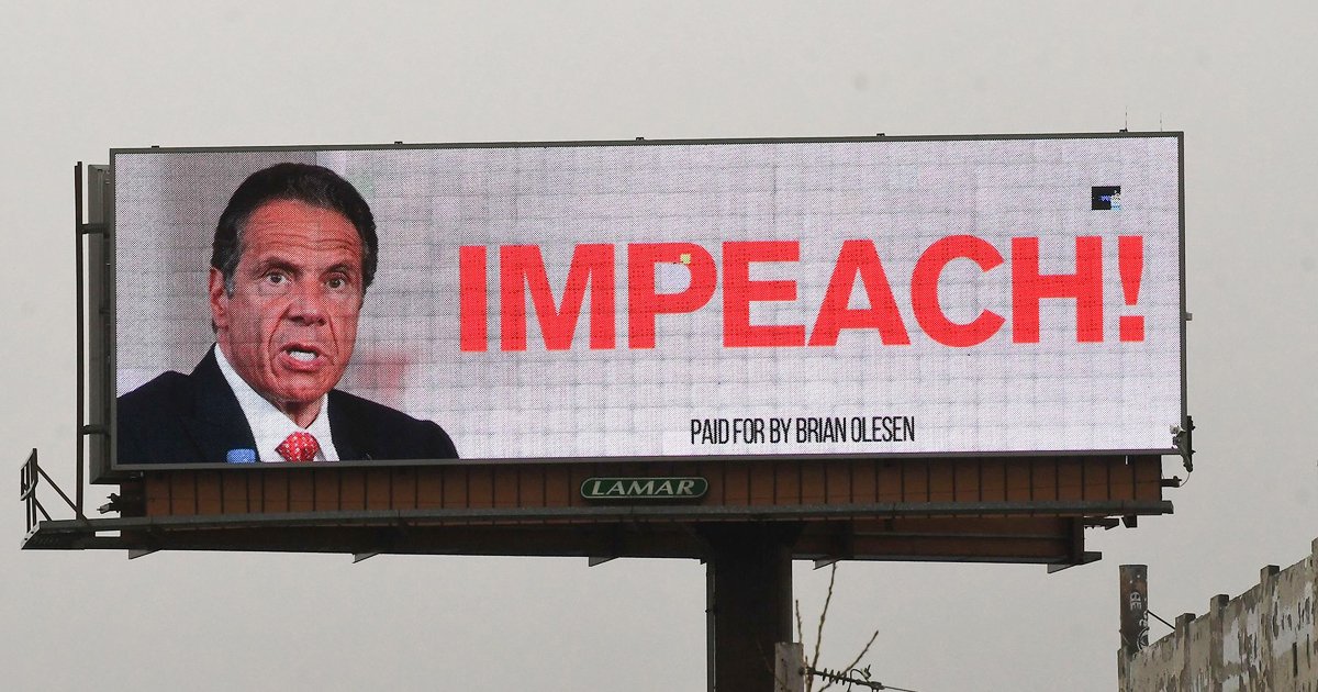 wwwweeee.jpg?resize=1200,630 - Giant Billboard Calls For Gov. Cuomo's Impeachment Over Nursing Home Scandal