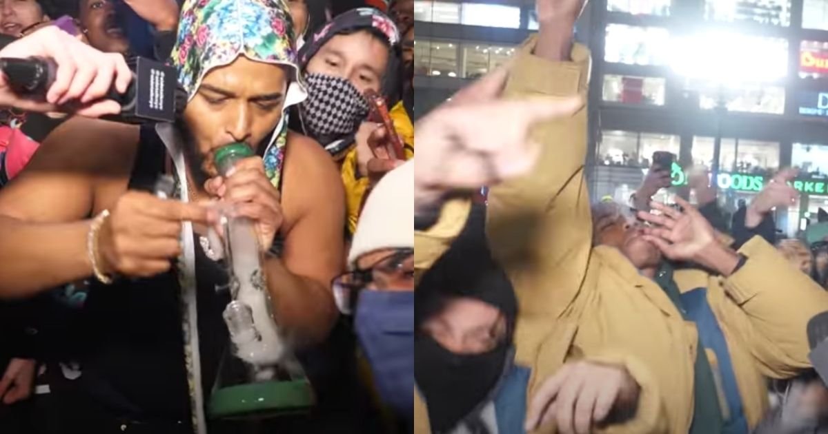 1 25.jpg?resize=412,232 - Video Shows New Yorkers Going Wild As They Celebrate Legalised Marijuana Use In The State