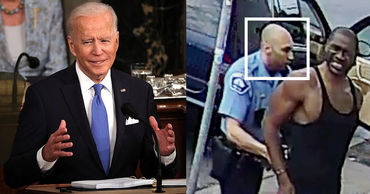 biden 1.png?resize=412,275 - "White Supremacy Is TERRORISM!" President Joe Biden Enacting George Floyd Act On The Anniversary Of His Death In May