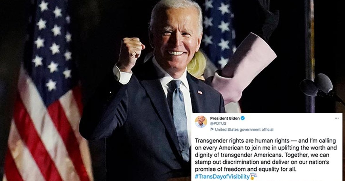 biden thumb 1.png?resize=1200,630 - First Ever Presidential Proclamation Towards International Transgender Day of Visibility Is Signed By President Joe Biden