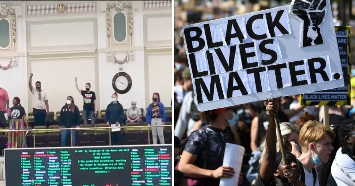 ccvvvdsss.jpg?resize=412,232 - Oklahoma House Chamber Bombarded By Dozens Of Violent BLM Demonstrators Over Passing Of Anti-Protest Bill