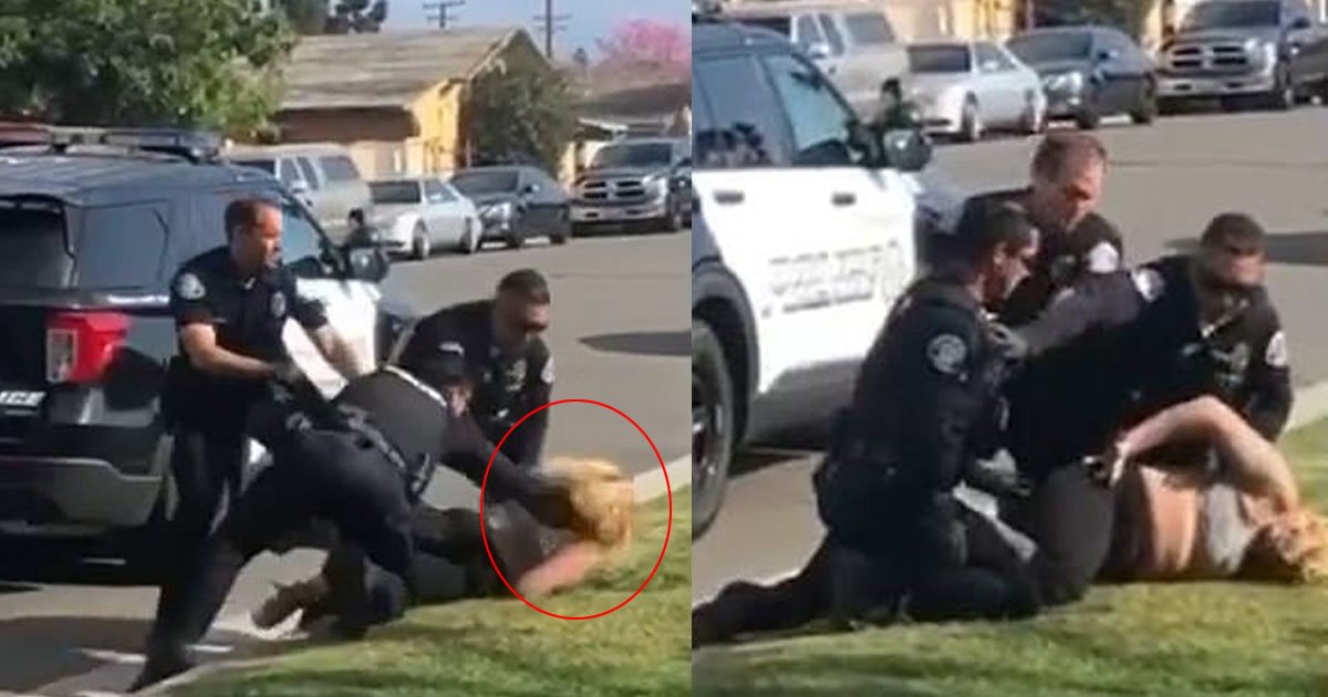 cop thumb.jpg?resize=1200,630 - California Cop PUNCHES Woman In The Head Repeatedly After Arresting Her And Placing Her In Handcuffs