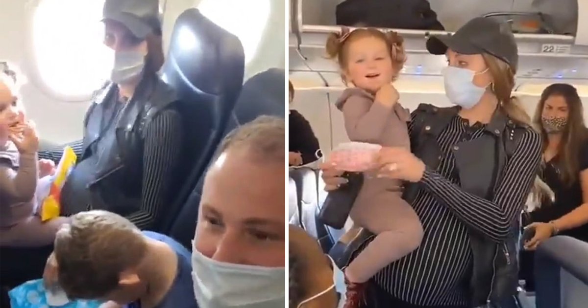 eeeeeeeeeeer.jpg?resize=1200,630 - Airlines DEPLANES 'Pregnant Mother' After 2-Year-Old Toddler Removes Mask To Eat Yogurt