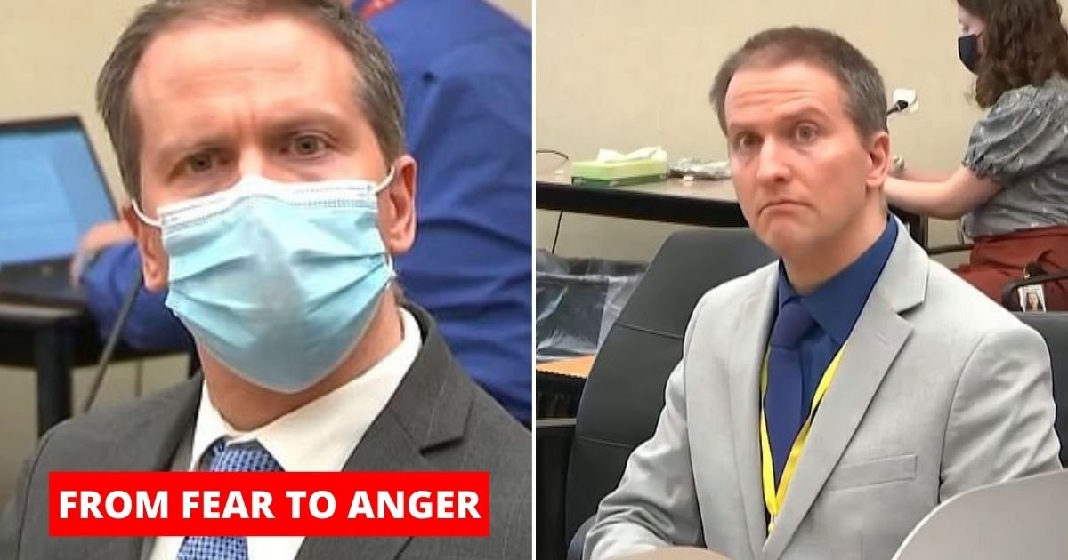 from fear to anger.jpg?resize=1200,630 - Derek Chauvin Exhibited 'Anger' And 'Sociopathic' Behavior During His Trial, Body Language Expert Says