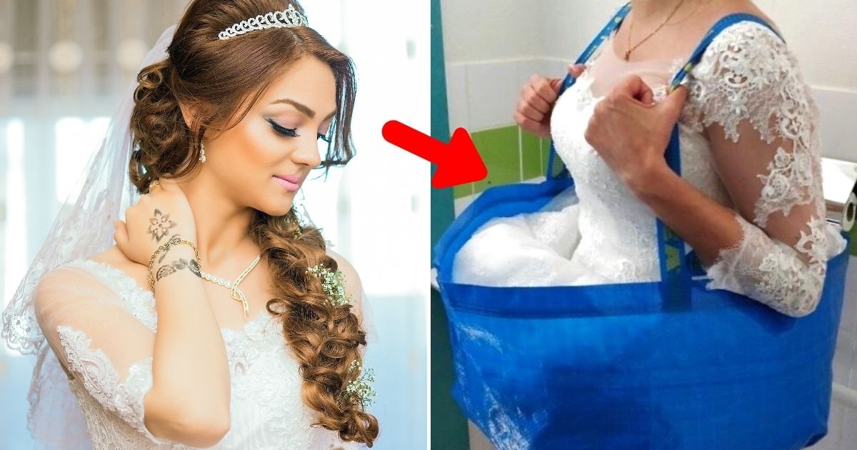 hack3.jpg?resize=412,275 - Bride-To-Be Invents Bag Hack To PEE Without Any Worries On Her Wedding Day
