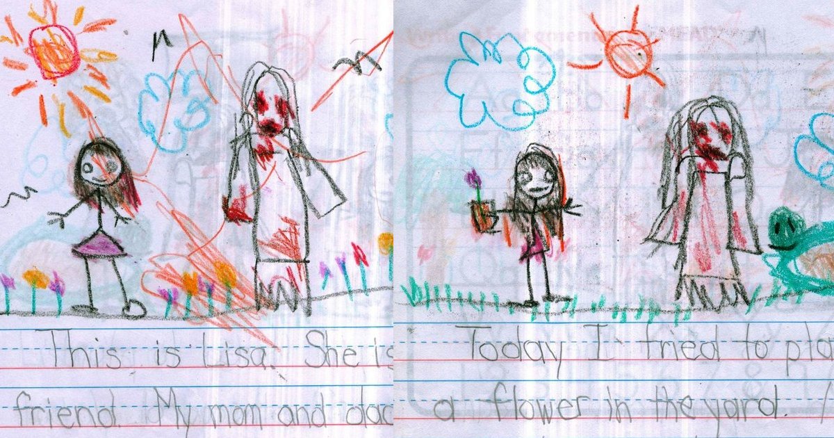 imaginary.png?resize=1200,630 - Young Girl Records Stories And Drawings Of Friend Who Is HORRIFYING And Creepy, Resembling Monster-Like Qualities