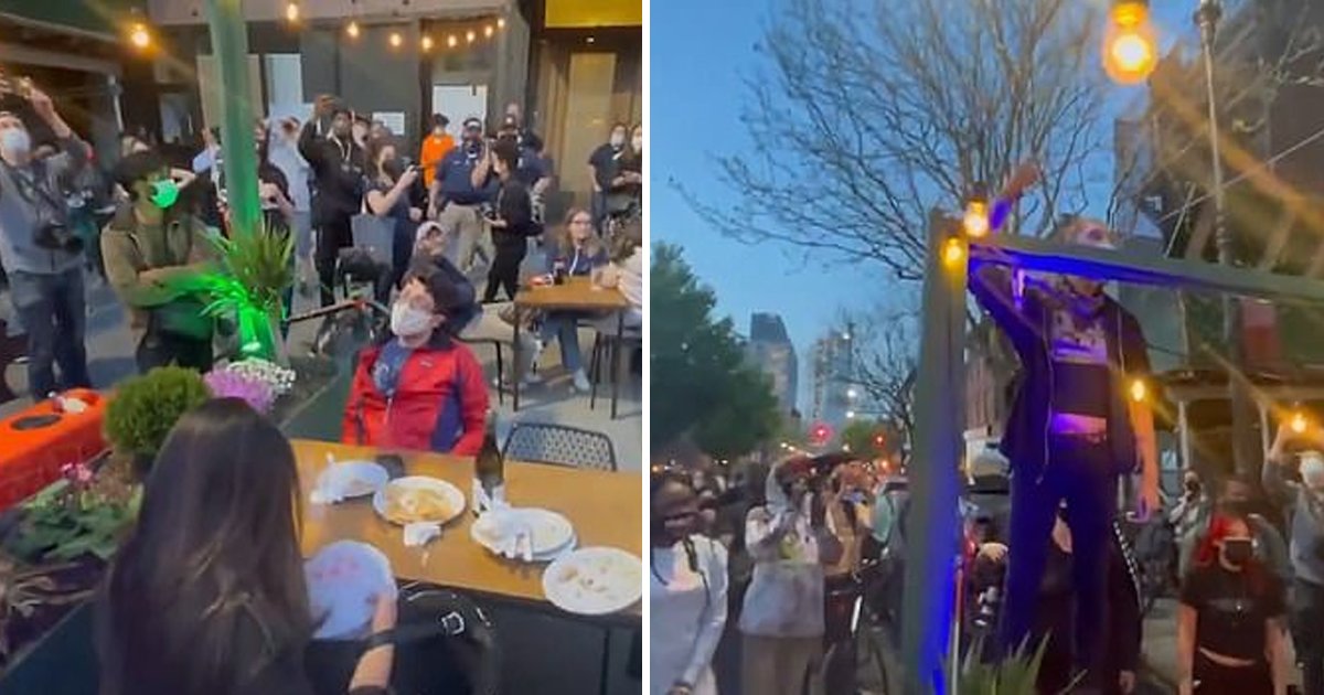 jkkklll.jpg?resize=412,275 - 'Get The F**k Out Of New York' - BLM Protesters Traumatize Diners On Brooklyn Streets