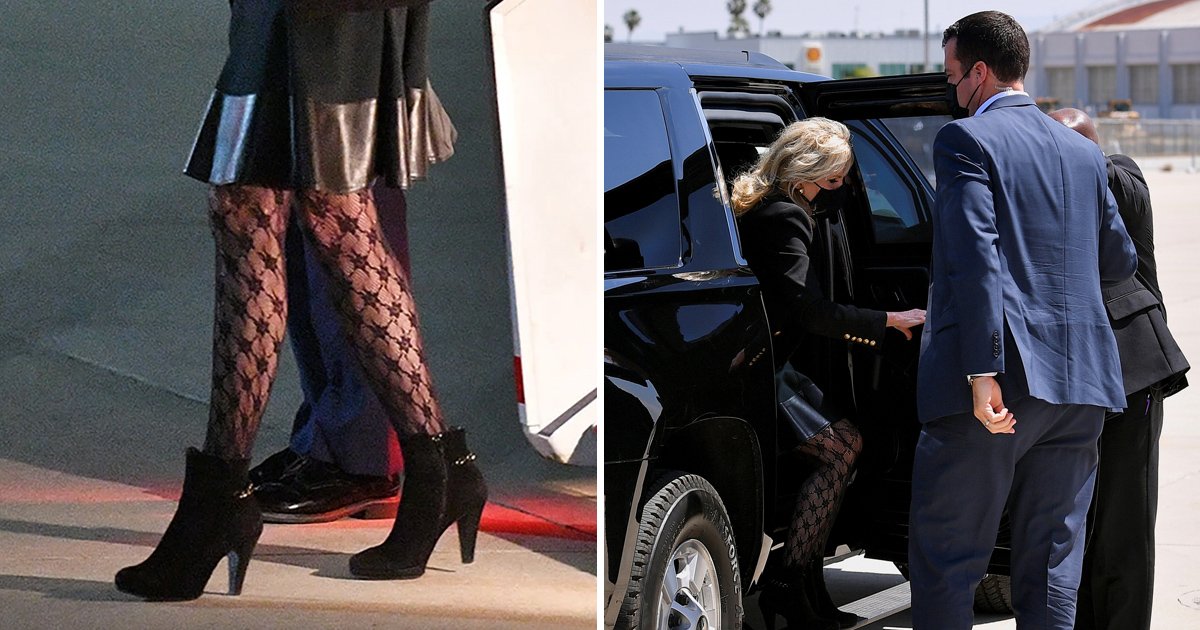 kkkkkk.jpg?resize=412,232 - Jill Biden Called An 'Embarrassment' After Her Fishnet Stockings Get Dubbed As 'Trashy Halloween Costume'