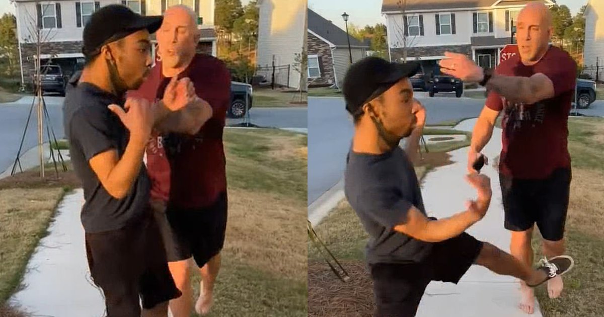 push.png?resize=412,232 - Army Sergeant Under Investigation For SHOVING Black Kid Around, Exclaiming "You Came To The Wrong Hood Motherf**ker!"