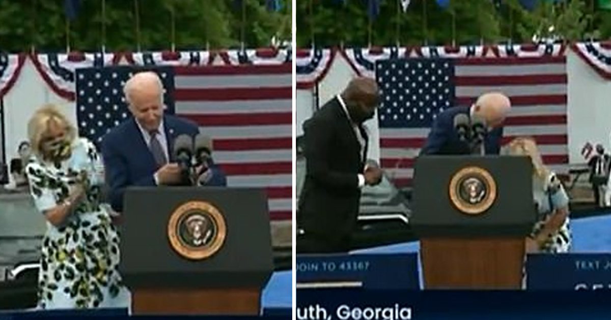 sgsgsg 1.jpg?resize=1200,630 - Biden Tells Reporters 'I'm Gonna Get In Trouble' At Georgia Rally After Panicking & LOSING Mask For 30 Seconds Despite Being Fully Vaccinated
