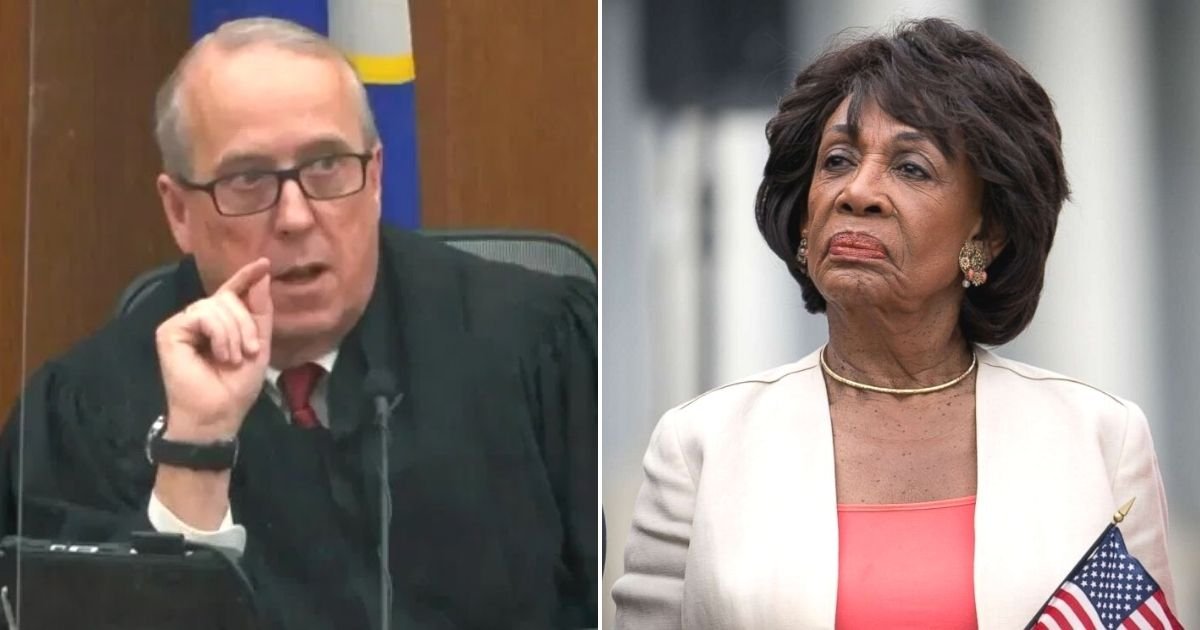 untitled design 16 2.jpg?resize=412,232 - Derek Chauvin Trial Judge Condemns ‘Abhorrent’ Rep Maxine Waters For Encouraging Riots