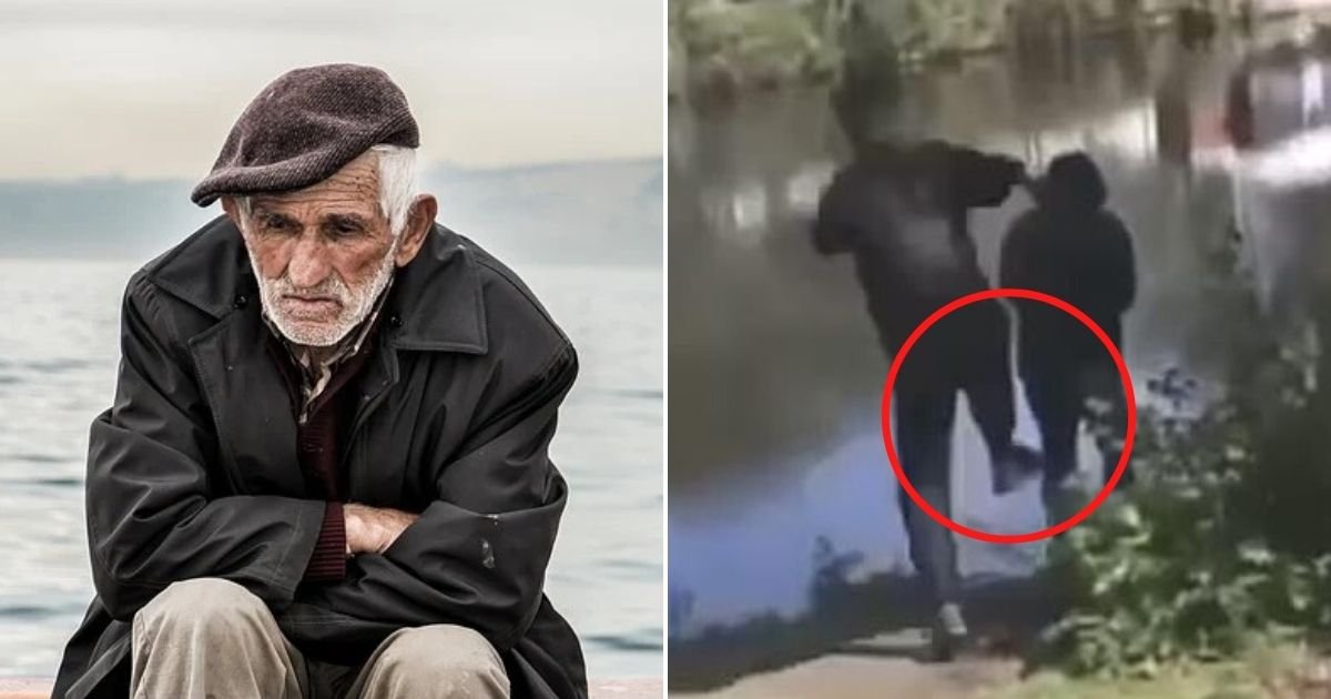 untitled design 3 4.jpg?resize=1200,630 - Sickening Moment 74-Year-Old Man Is Pushed Into Freezing River By A Gang Of Teen Schoolboys