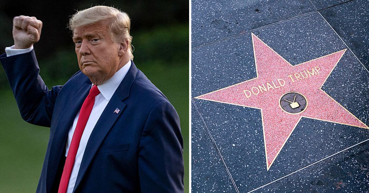 w1.jpg?resize=412,275 - Trump's Hollywood Walk of Fame Star Replaced After Being DESTROYED '3 Times'