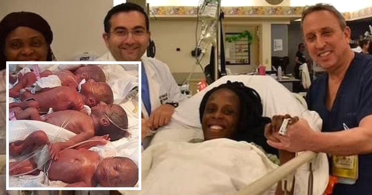 babies4.jpg?resize=1200,630 - Woman Gives Birth To 9 Babies After Doctors Missed Two On Her Previous Scans – All Four Boys And Five Girls Are 'Doing Fine'