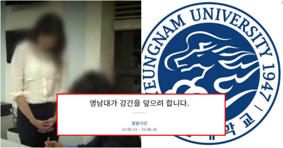 실시간 난리난 국민청원에 올라온 영남대학교 여교수 '강X' 사건의 실체 (+사진) - Newsnack