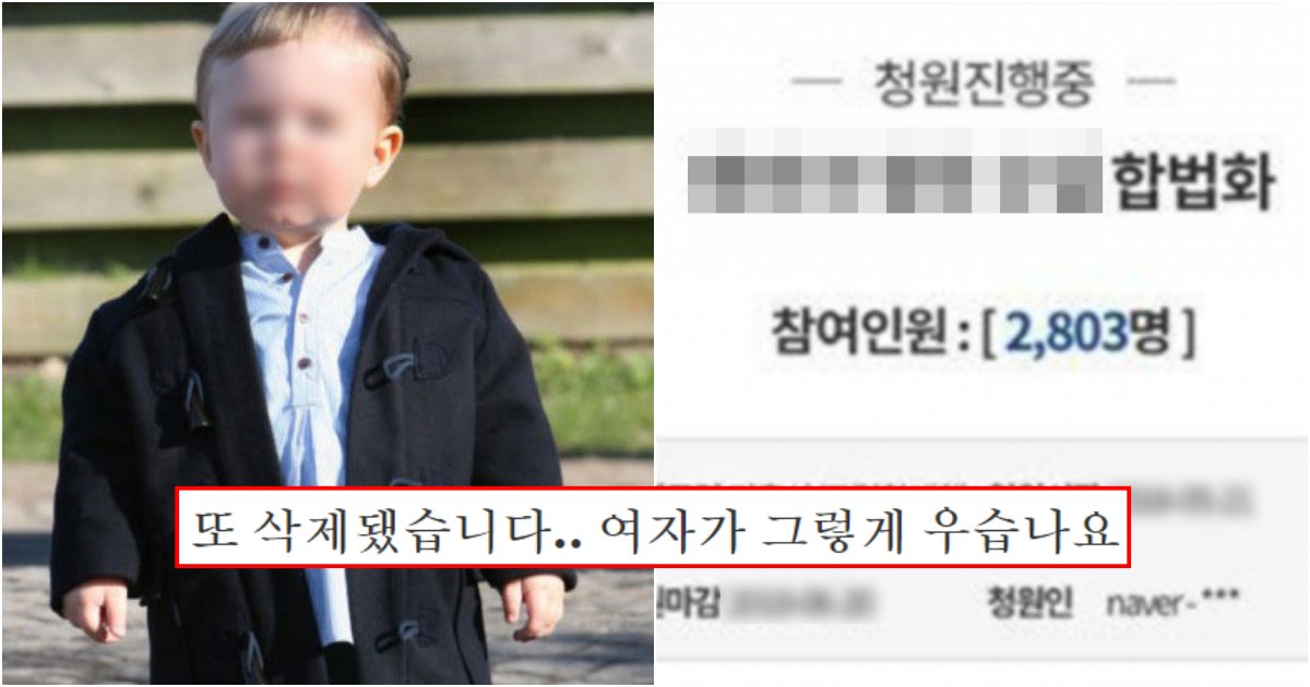 collage 279.png?resize=1200,630 - "이게 왜 불법이에요?? 내가 하겠다는데;" 많은 여성들이 계속해서 올리지만 청와대가 삭제한다는 '국민청원'