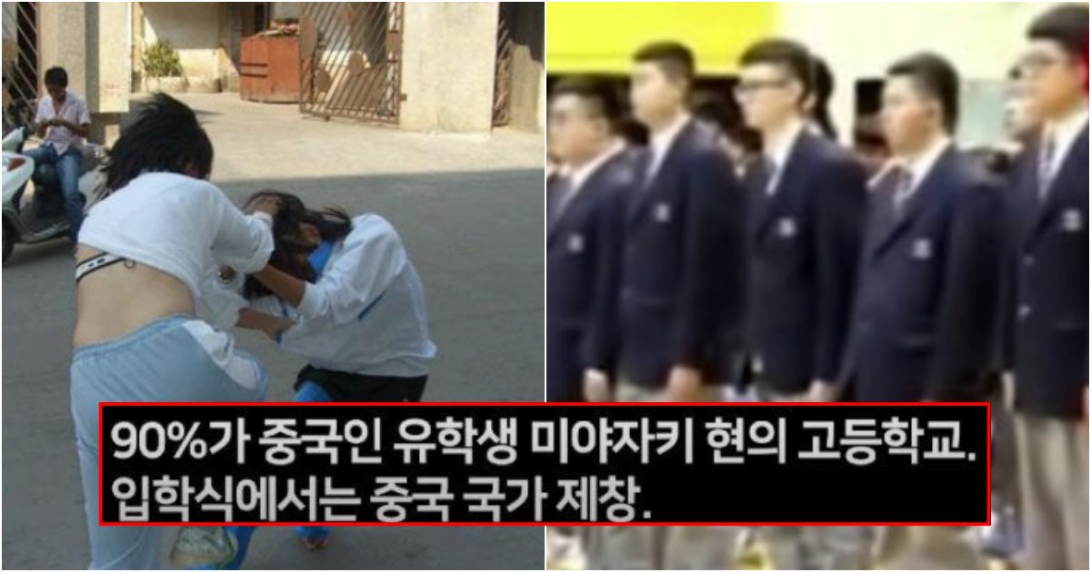 collage 489.png?resize=412,275 - "대한민국의 가까운 미래가 될수도.." 90%의 학생이 중국인이라는 일본의 한 고등학교 모습