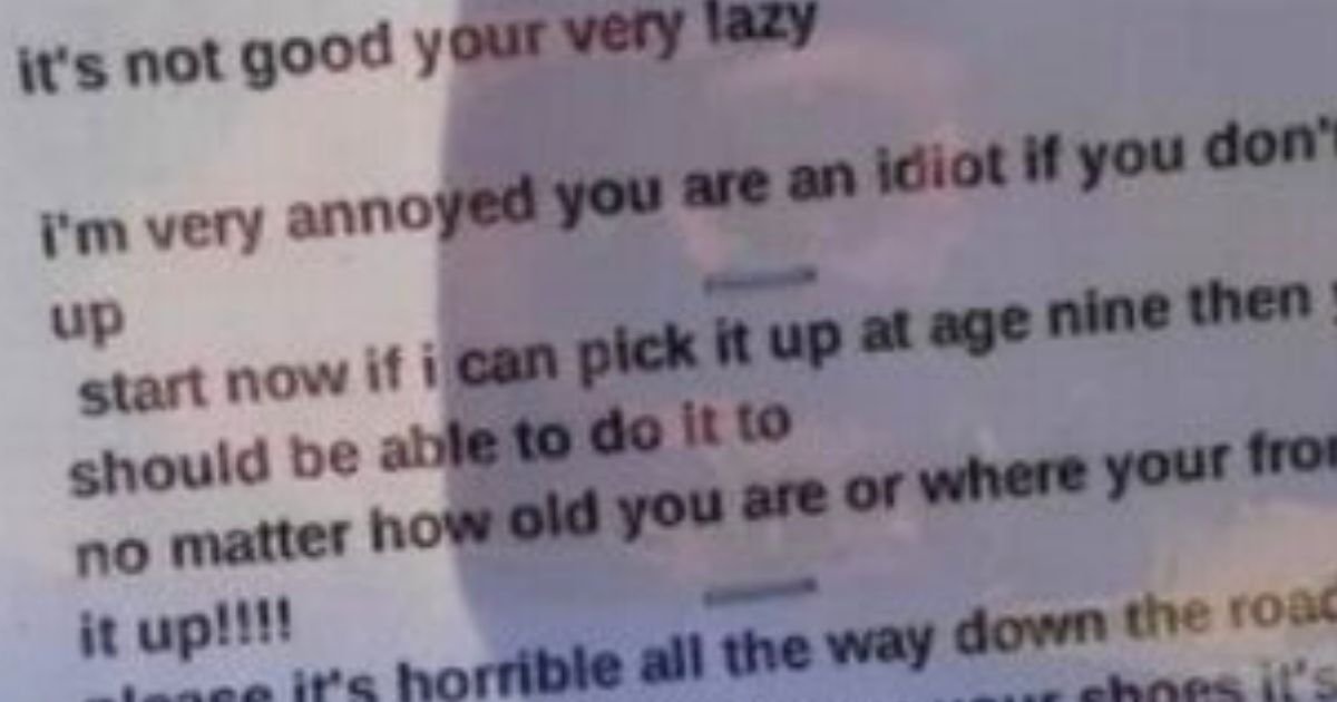 dogs2.jpg?resize=1200,630 - 9-Year-Old Boy Leaves Savage Note For 'Lazy Idiot' Dog Owners Who Always Ruin His Walks