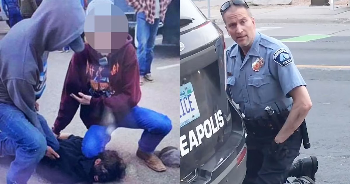 floyd 4.png?resize=1200,630 - Three Students RECREATE George Floyd's Last Moments Using Blackface And Kneeling On The Student's Neck, Posting "Disturbing And Disgusting" Image On Social Media
