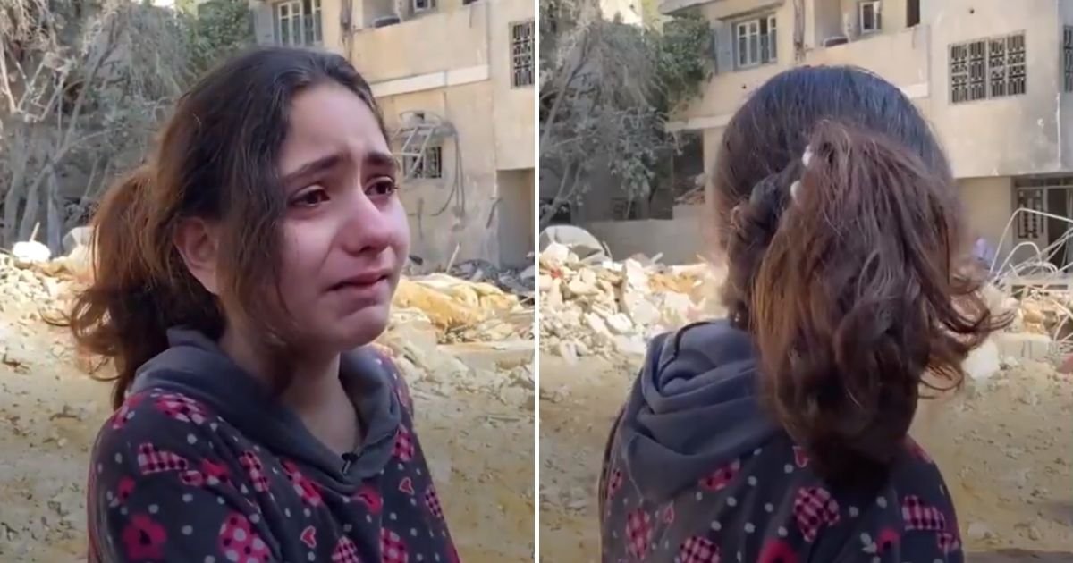 nadine4.jpg?resize=1200,630 - Palestinian Girl's Heartbreaking Plea After Their Neighborhood Was Bombed Goes Viral