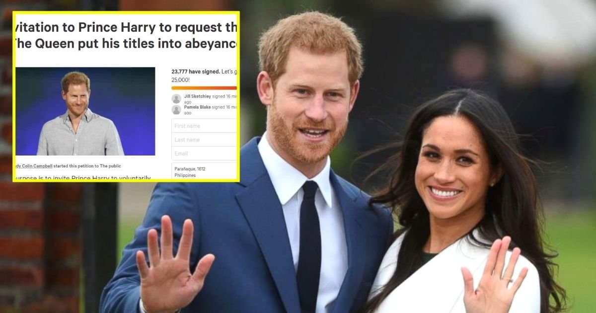 petition6.jpg?resize=1200,630 - Stop Damage To Monarchy: Petition Calling On Prince Harry To Give Up His Royal Titles Has Received More Than 20,000 Signatures