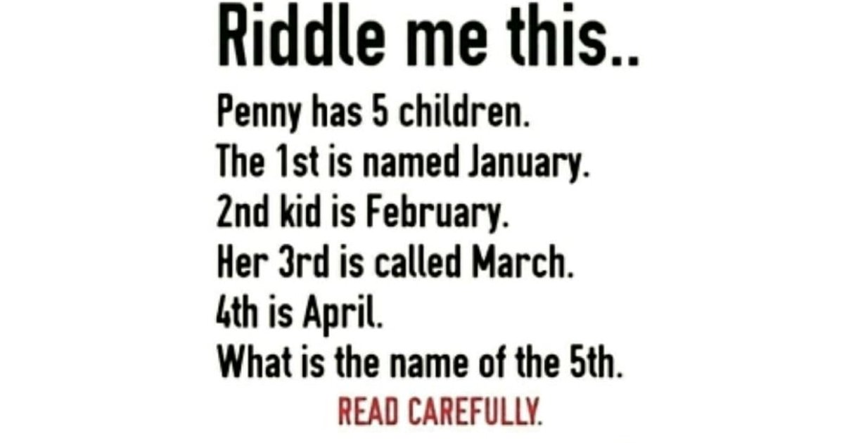 Can You Solve This Riddle Small Joys