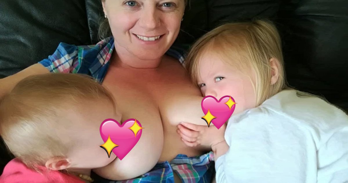 t1 1.jpg?resize=412,232 - Mum ‘Addicted’ To Breastfeeding Both Of Her Grown Kids Together Refuses To Stop