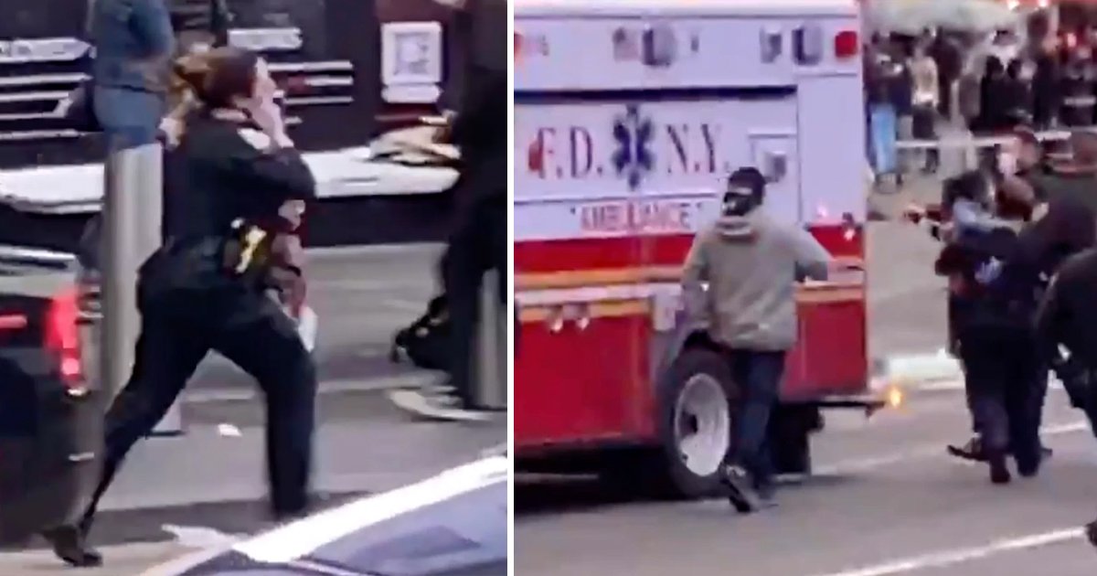 t2.jpg?resize=412,232 - Video Shows HERO Female Cop Crying & Running With Baby Victim Shot In Times Square