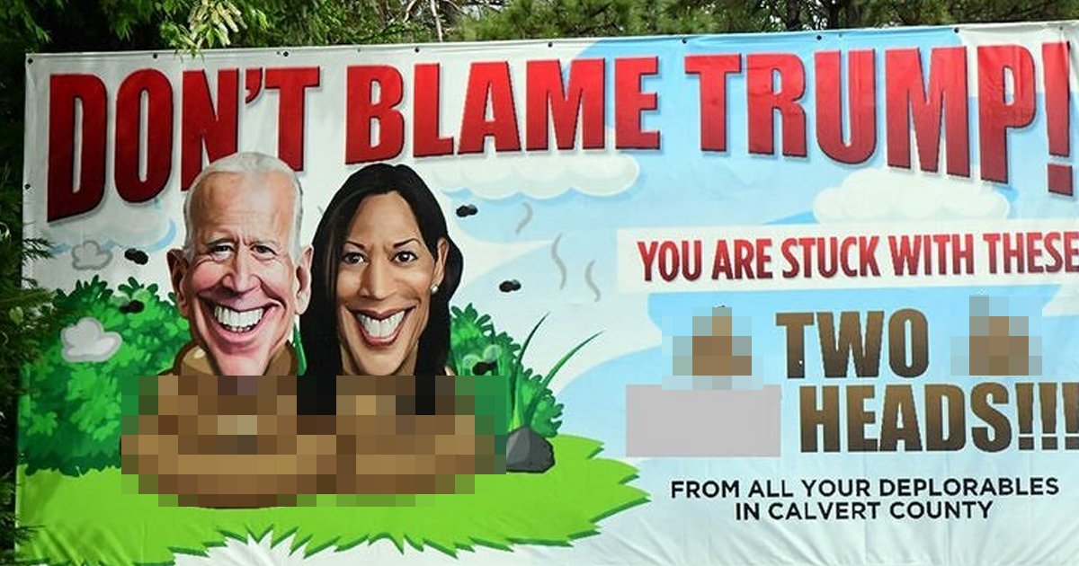 t3 11.jpg?resize=1200,630 - 'Explicit' Billboard Attacking President Biden & VP Kamala Harris Causes Controversy In Maryland