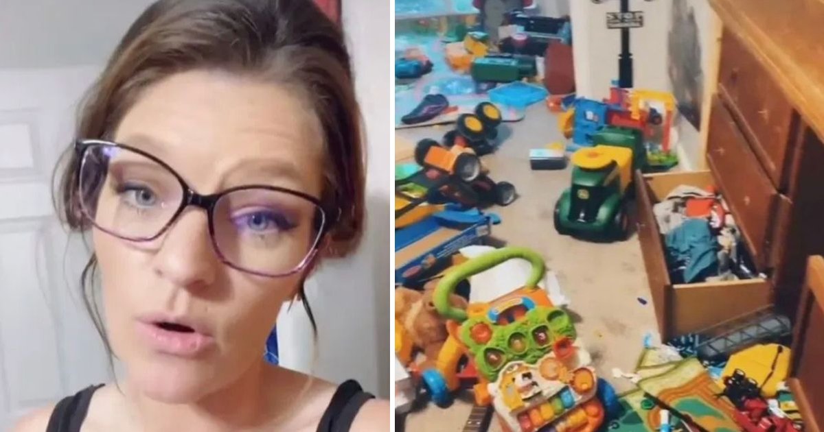 t5 16.jpg?resize=1200,630 - TikTok Mum Slammed For THROWING 5-Year-Old Son's Toys After His Refusal To Clean Room