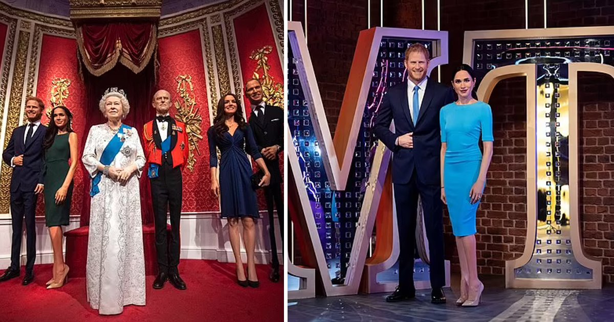 t5 2.jpg?resize=412,232 - Prince Harry & Meghan Markle's Wax Statues SEPARATED From Royal Family At Madame Tussauds