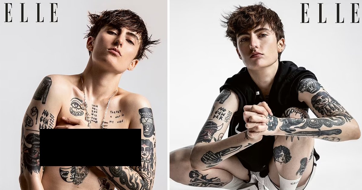 t5 9.jpg?resize=1200,630 - Model Olly Eley Debuts As ELLE's FIRST 'Agender' Cover Star