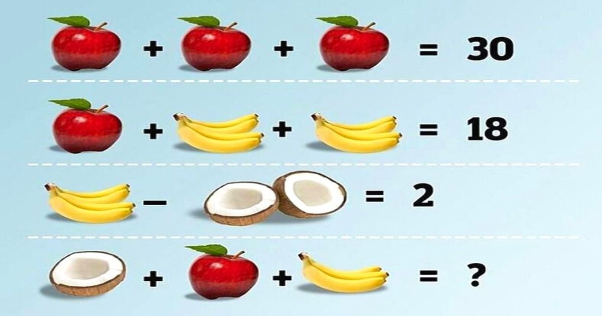 untitled design 10 2.jpg?resize=412,275 - How Fast Can You Solve This Fruit Puzzle That Is Going Viral On The Internet